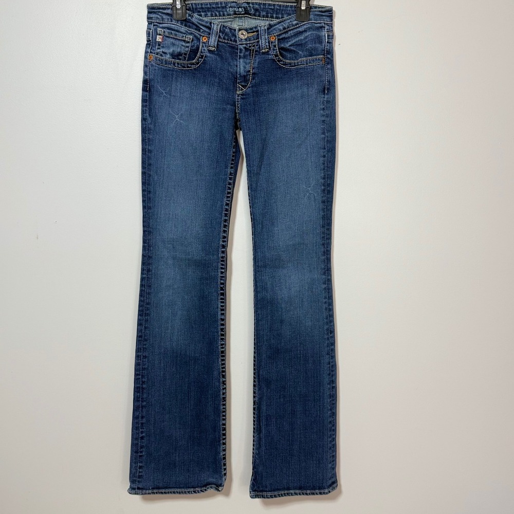 Big Star Casey Bootcut Jeans Womens 28XL Blue Low Rise Stretch Denim 35" Inseam